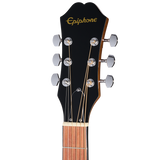 Detalle de la pala de la Epiphone DR-100 zurda Natural