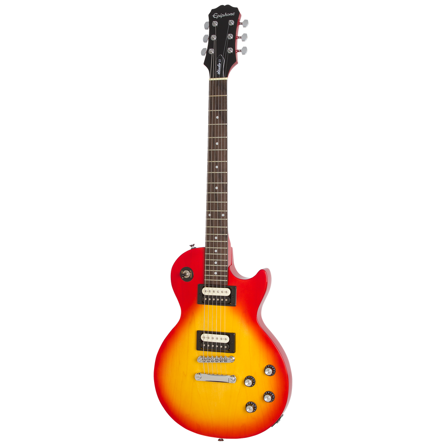 Guitarra Epiphone Les Paul Studio E1 Heritage Cherry Sunburst, vista frontal completa