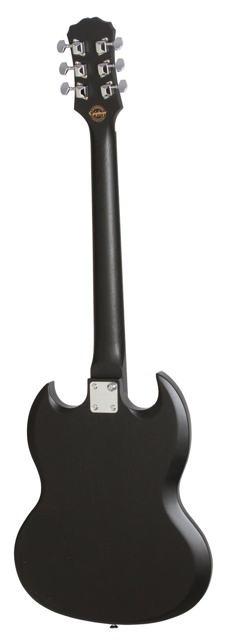 Guitarra Epiphone SG Special Satin E1 Worn Ebony, vista posterior completa