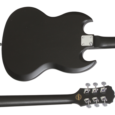 Detalle posterior del mástil de la Epiphone SG Special Satin E1 Worn Ebony