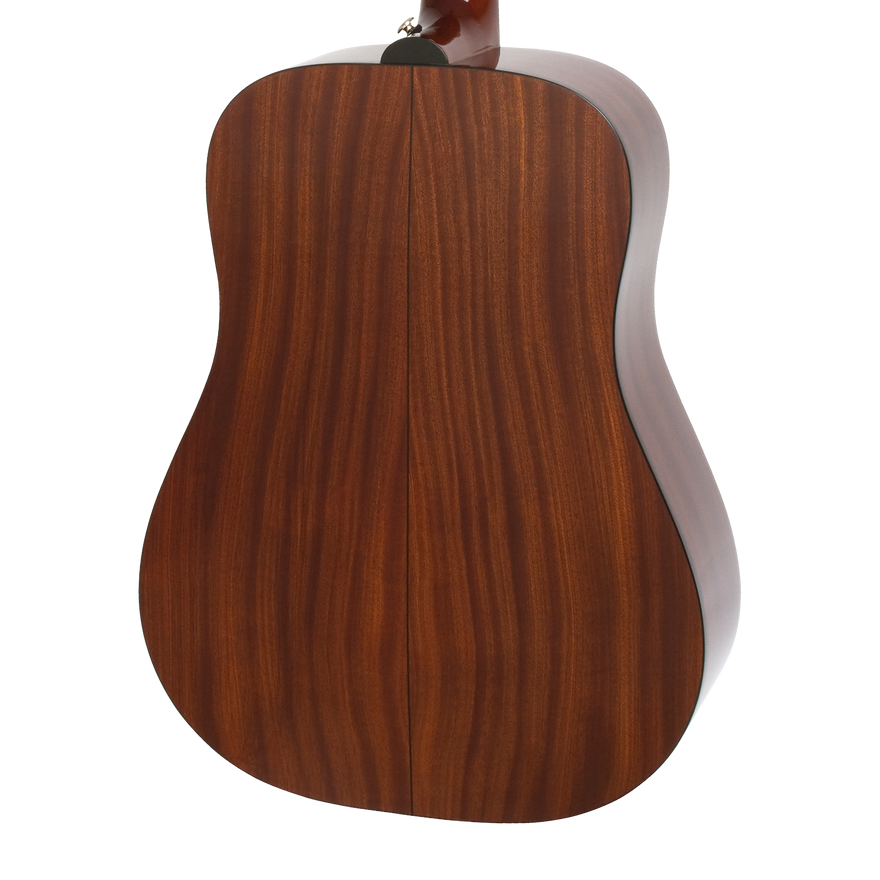 Epiphone Songmaker DR-100 Natural, detalle posterior del cuerpo
