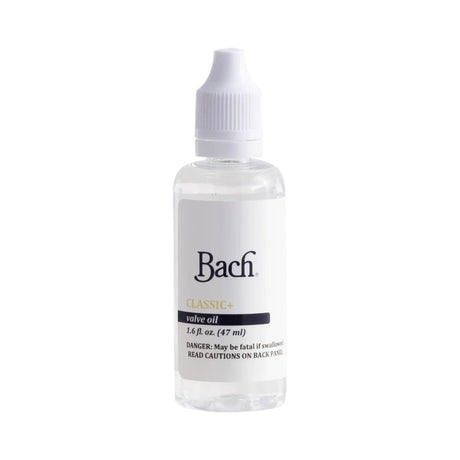 Aceite Vincent Bach Classic+ VO1885SG para válvulas, vista frontal sobre fondo blanco