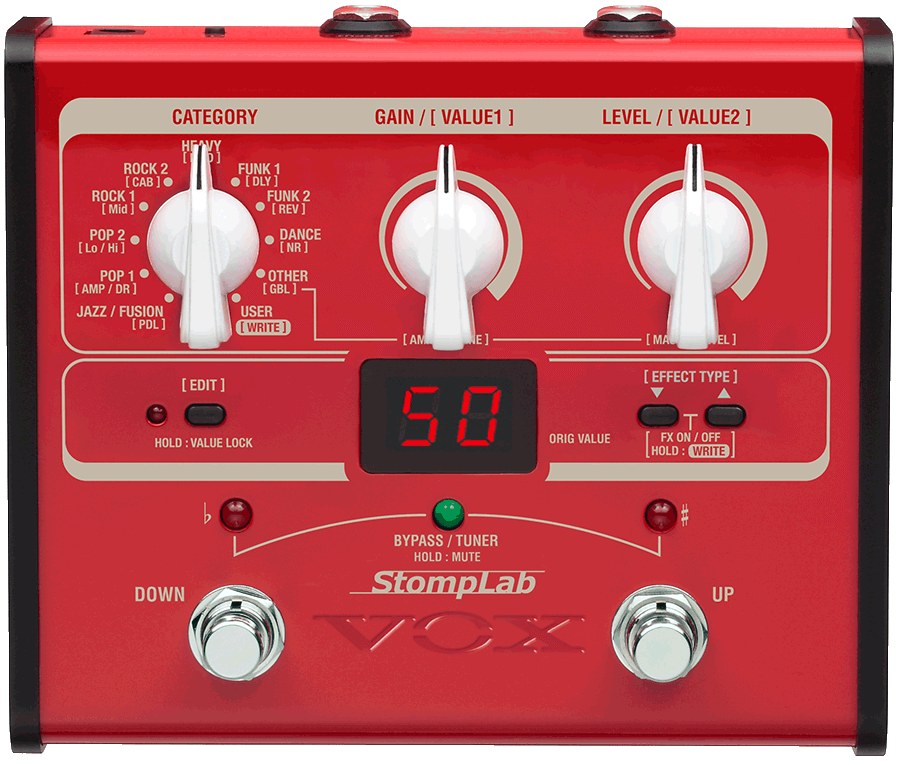 Pedalera multiefectos para bajo VOX StompLab 1B SL1B