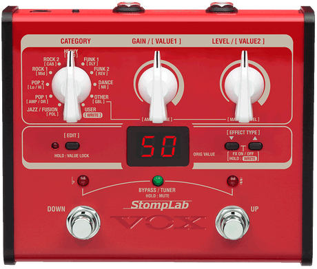 Pedalera multiefectos para bajo VOX StompLab 1B SL1B
