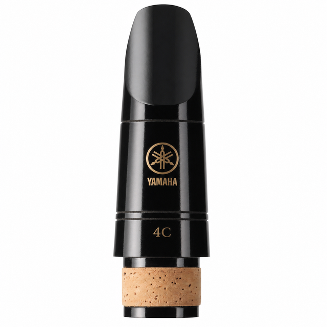 Boquilla Yamaha CL-4C para clarinete, vista frontal en alta resolución