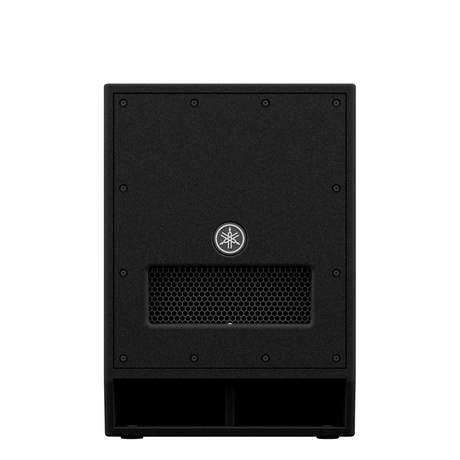 Subwoofer Yamaha DXS12mkII frontal sobre fondo blanco