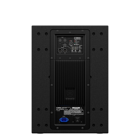 Subwoofer Yamaha DXS12mkII posterior sobre fondo blanco