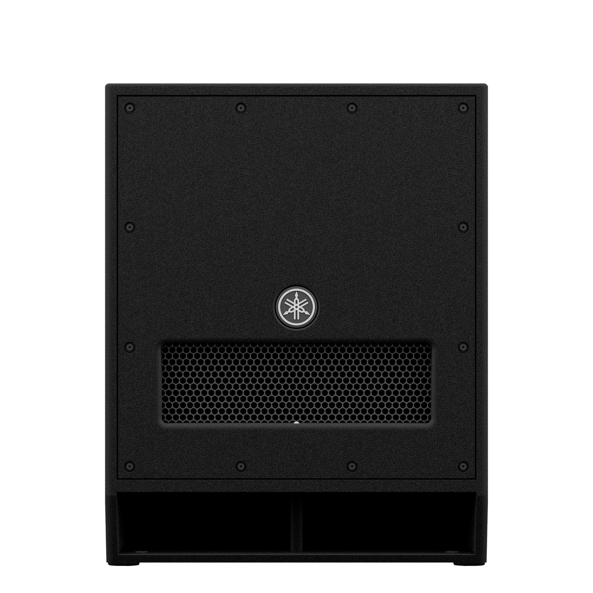 Subwoofer Yamaha DXS15mkII frontal sobre fondo blanco
