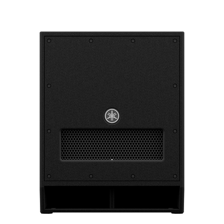 Subwoofer Yamaha DXS15mkII frontal sobre fondo blanco