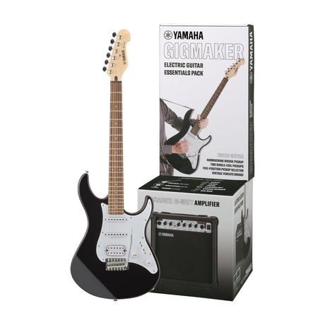 Paquete Yamaha GigMaker EG112GPII negro con guitarra y amplificador GA15