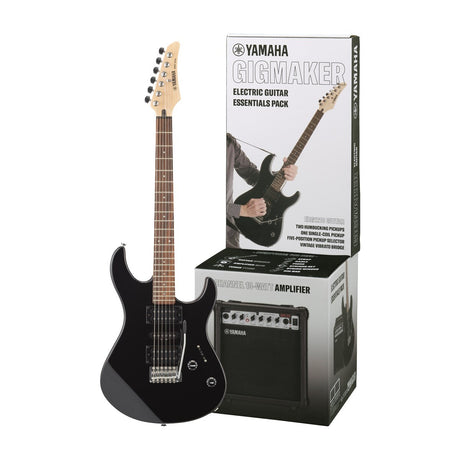 Paquete Yamaha GigMaker ERG121GPII negro con guitarra y amplificador GA15