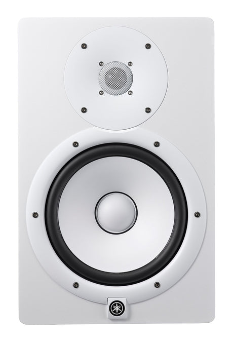 Monitor de estudio Yamaha HS8 blanco, vista frontal; publicación comercializada como par