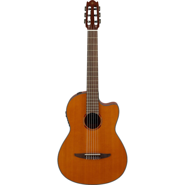 Guitarra Electroacústica Yamaha NCX-1C Natural, vista principal completa sobre fondo blanco