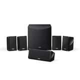 Sistema de parlantes Yamaha NS-P41 negro - conjunto completo sobre fondo blanco
