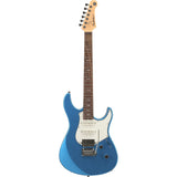 Guitarra eléctrica Yamaha Pacifica PACS+12 Sparkle Blue completa de frente sobre fondo blanco