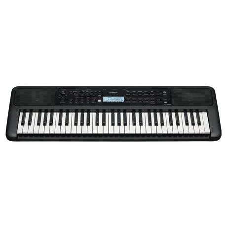 Teclado Yamaha PSR-E383, vista frontal