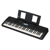 Teclado Yamaha PSR-E383, vista diagonal alternativa