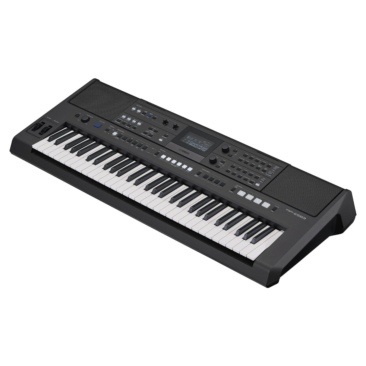 Teclado Yamaha PSR-E583, vista diagonal