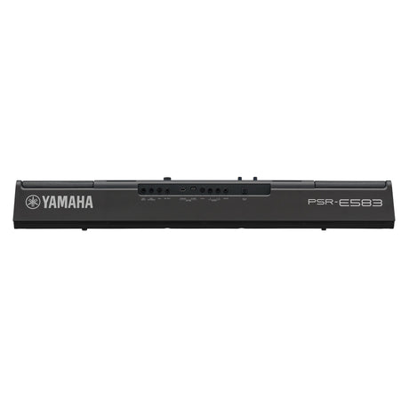 Teclado Yamaha PSR-E583, vista posterior