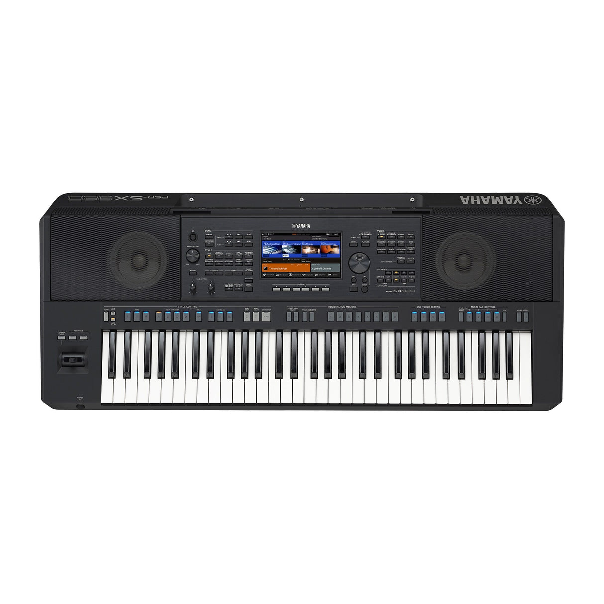Teclado Yamaha PSR-SX920, vista superior