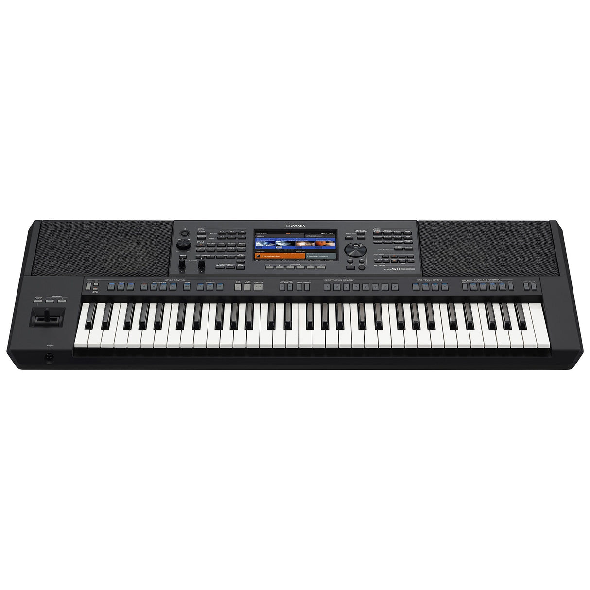 Teclado Yamaha PSR-SX920, vista frontal