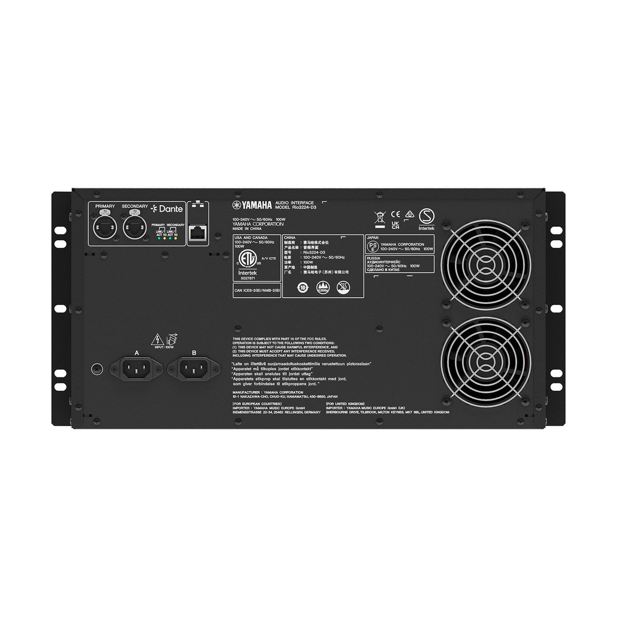 Stagebox digital Yamaha RIO3224D3 32 CH 3ra generación