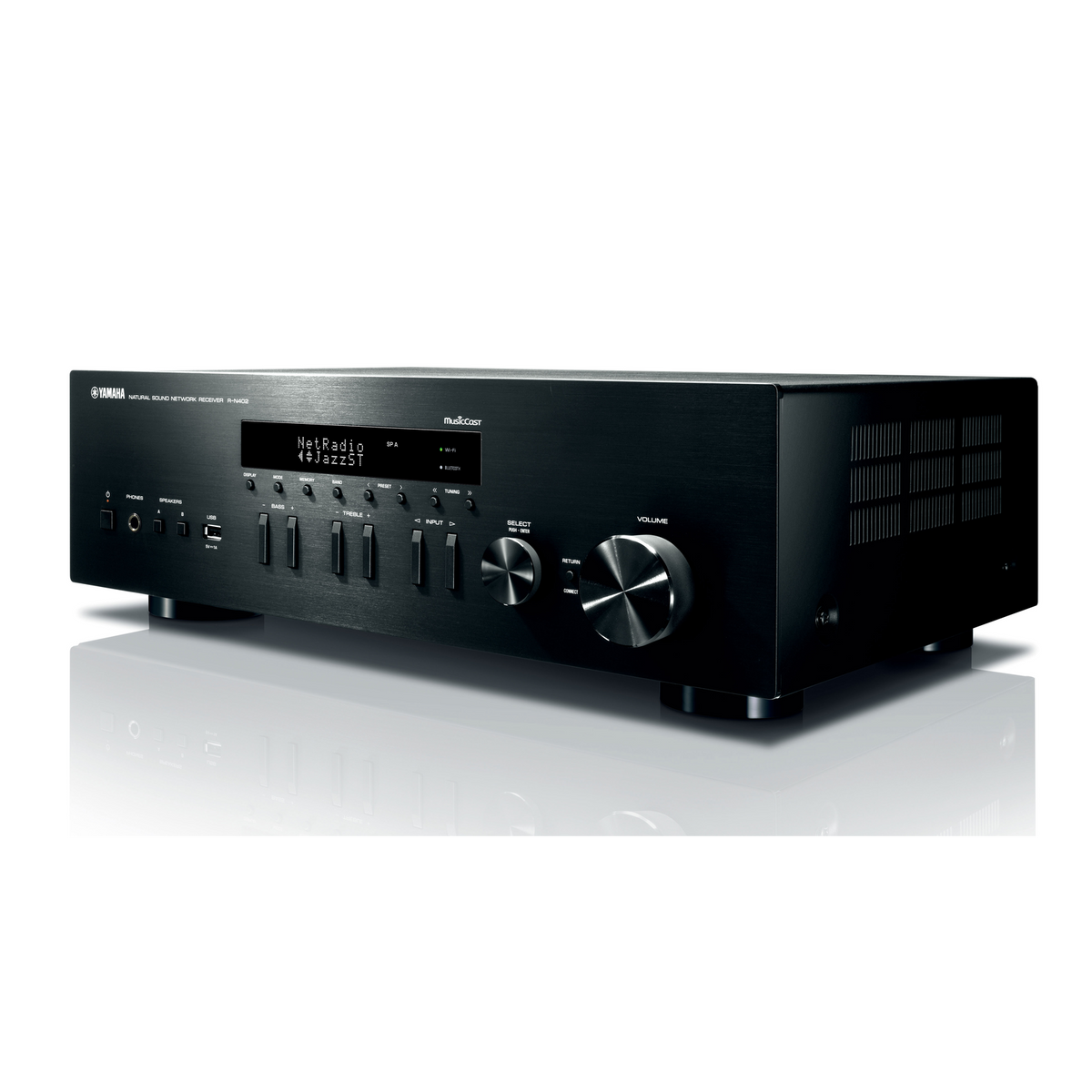 Receptor Hi-Fi Yamaha RN402BL negro - vista frontal