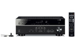 Receptor Yamaha RX-V385 negro con control remoto y micrófono YPAO