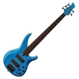 Bajo Yamaha TRBX305 Factory Blue completo en vista diagonal sobre fondo blanco