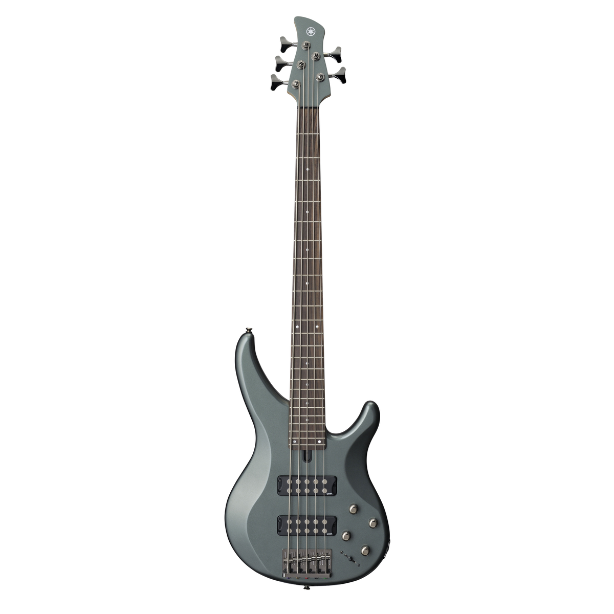Bajo Yamaha TRBX305 Mist Green completo en vista frontal sobre fondo blanco