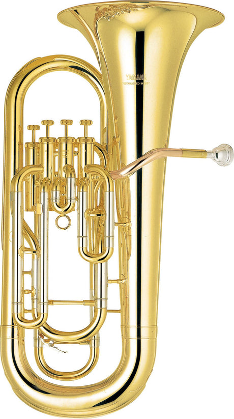 Eufonio Yamaha YEP-321 dorado en Si bemol sobre fondo blanco