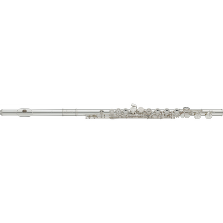 Flauta traversa Yamaha YFL212, producto completo sobre fondo blanco