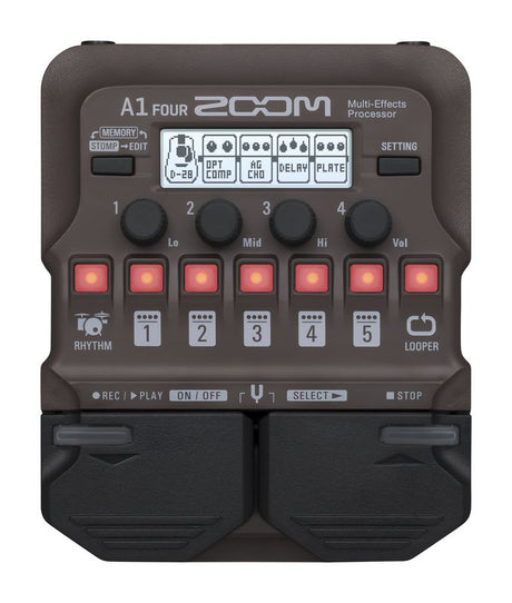 Procesador multiefectos Zoom A1 FOUR, vista superior