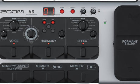 Procesador vocal Zoom V6, vista superior