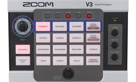 Procesador vocal Zoom V3, vista superior