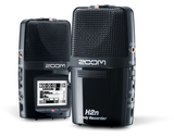 Grabadora Zoom H2n, vista frontal y posterior