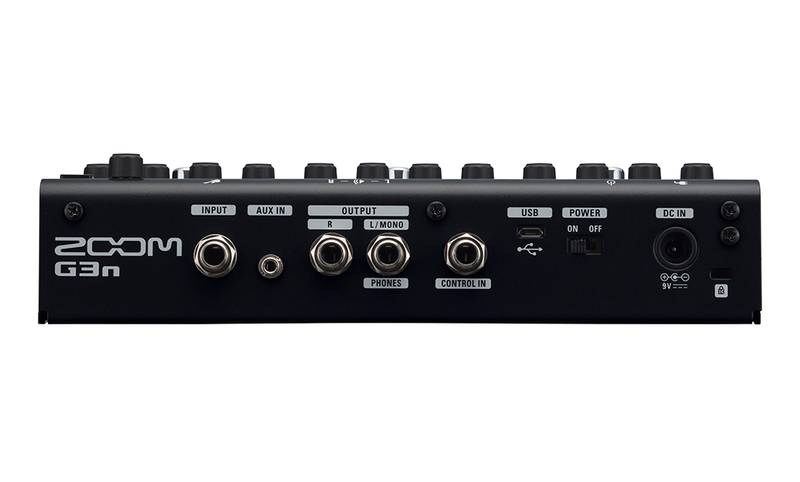 Procesador multiefectos Zoom G3n, panel posterior