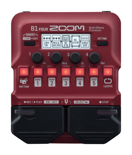 Procesador multiefectos Zoom B1 FOUR, vista superior
